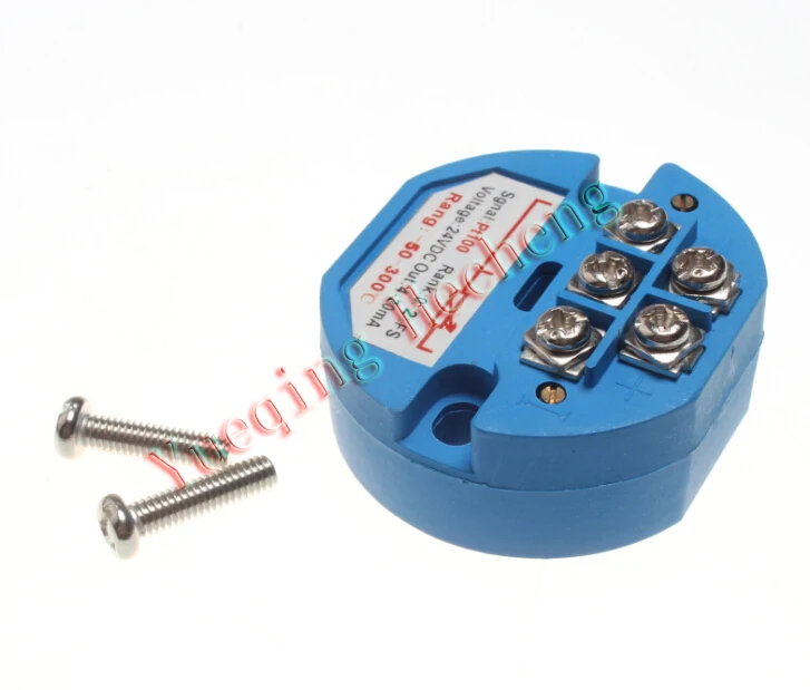 PT100 Temperature Transmitter Sensors -50 degree ~ +300 degree OUT 4-20mA Power 24VDC
PT100 Temperature Transmitter Sensors -50 degree ~ +300 degree OUT 4-20mA Power 24VDC