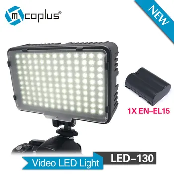 Mcoplus 130 LED Video Light with 1 x EN-EL15 Battery for Canon Nikon Sony Pentax Panasonic Samsung Olympus & DV Camera Camcorder
Mcoplus 130 LED Video Light with 1 x EN-EL15 Battery for Canon Nikon Sony Pentax Panasonic Samsung Olympus & DV Camera Camcorder