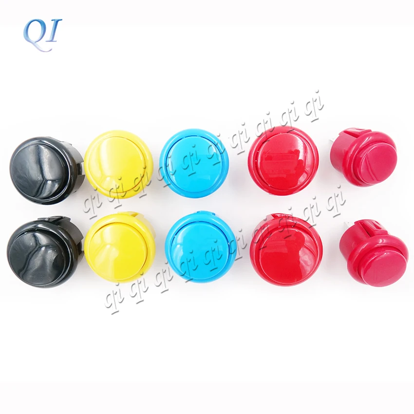 Good Quality 10 PCS/lot 24mm+30mm Round Push Button/arcade button with switch for arcade game machine DIY controller | Спорт и