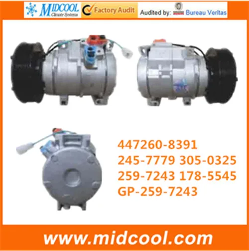HIGH QUALITY AUTO AC COMPRESSOR 10S17C 8PK 145MM FOR 447260-8391 245-7779 305-0325 259-7243 178-5545 GP-259-7243
HIGH QUALITY AUTO AC COMPRESSOR 10S17C 8PK 145MM FOR 447260-8391 245-7779 305-0325 259-7243 178-5545 GP-259-7243