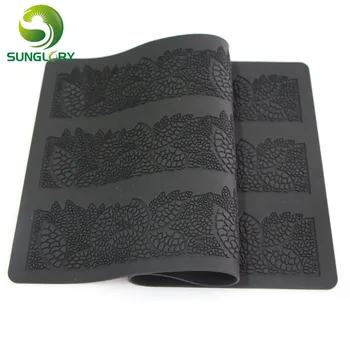40*20CM Sugar Craft Baking Flower Pattern Silicone Mat Fondant Cake Decorating Tools Kitchen DIY Silicone Lace Mold Color Black
40*20CM Sugar Craft Baking Flower Pattern Silicone Mat Fondant Cake Decorating Tools Kitchen DIY Silicone Lace Mold Color Black