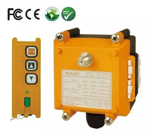 Telecontrol Industrial radio remote control system 2 buttons remote control for carlift up and down F21-2D
Telecontrol Industrial radio remote control system 2 buttons remote control for carlift up and down F21-2D