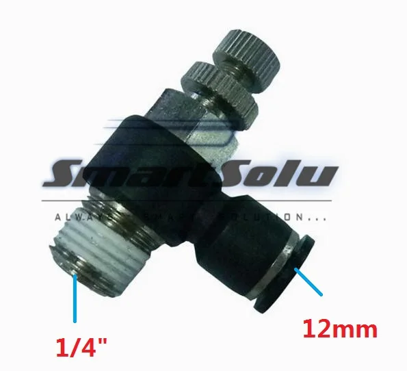 

Free Shipping10pcs/lot SL12-02 Pneumatic Throttle Valve,Quick Push In 12MM Tube 1/4"Inch Air Fitting Flow Controller