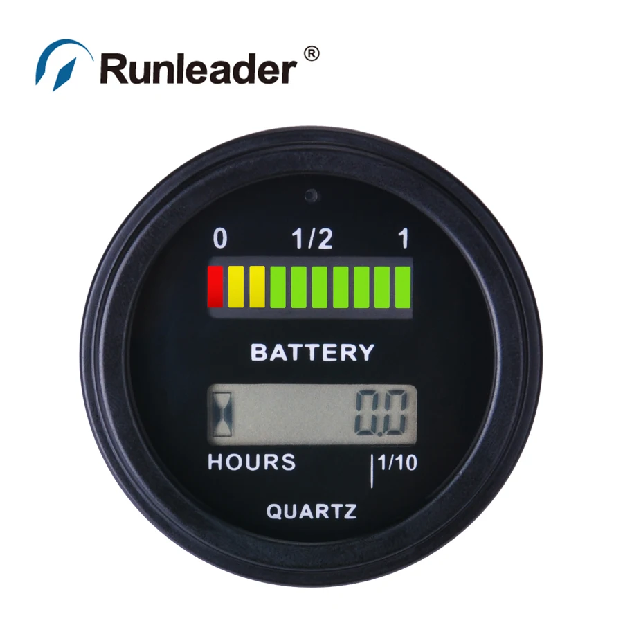 RL-BI0011 Battery Fuel Gauge Indicator with hour meter for DC powered equipment such as fork lifts, golf carts, floor care
RL-BI0011 Battery Fuel Gauge Indicator with hour meter for DC powered equipment such as fork lifts, golf carts, floor care