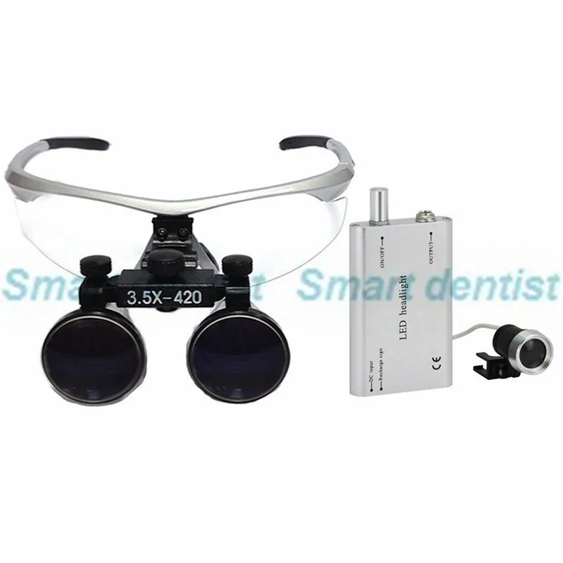 2016 3.5X 420mm dental Loupe operation surgical Magnify with portable LED power head light
2016 3.5X 420mm dental Loupe operation surgical Magnify with portable LED power head light