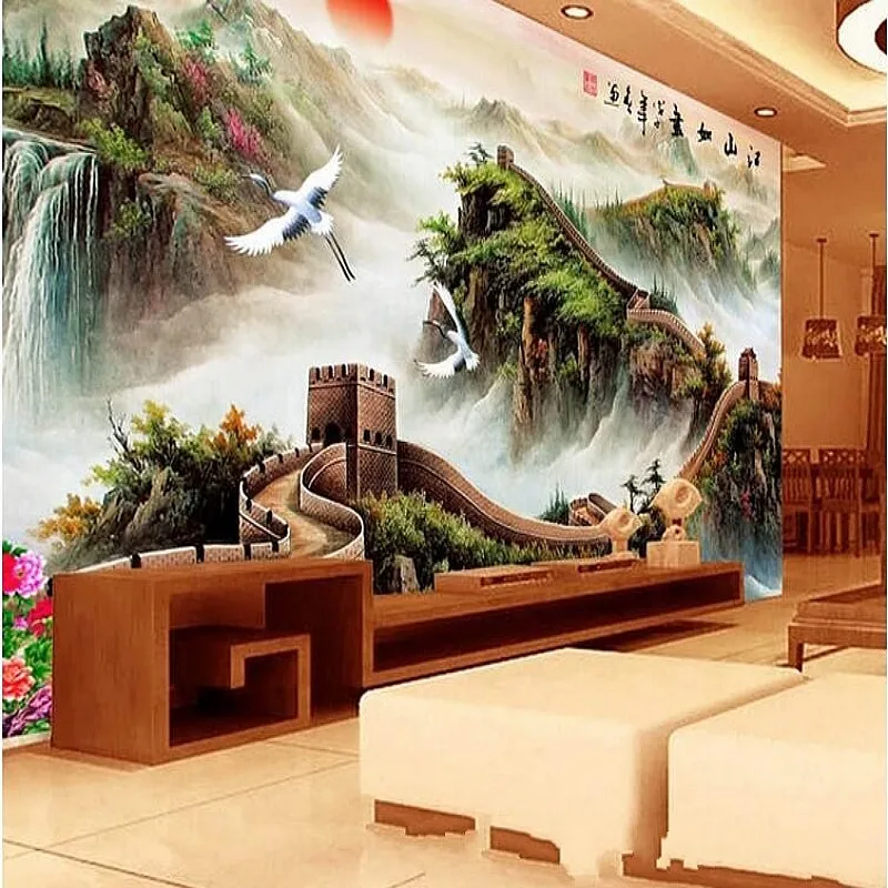 3d Chinese landscape painting of the Great Wall V background wallpaper wallpaper living room hotel lobby mural Beibehang
3d Chinese landscape painting of the Great Wall V background wallpaper wallpaper living room hotel lobby mural Beibehang