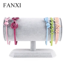 FANXI креативный Т бар три цвета лед бархат ткань ювелирные изделия