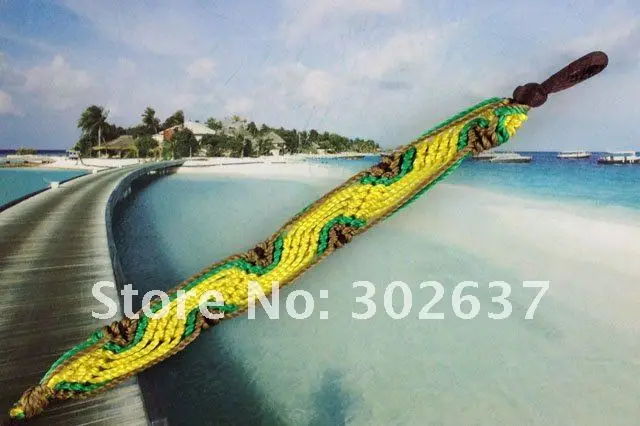 12PCS Yellow/green Brown woven Friendship Bracelets #20919