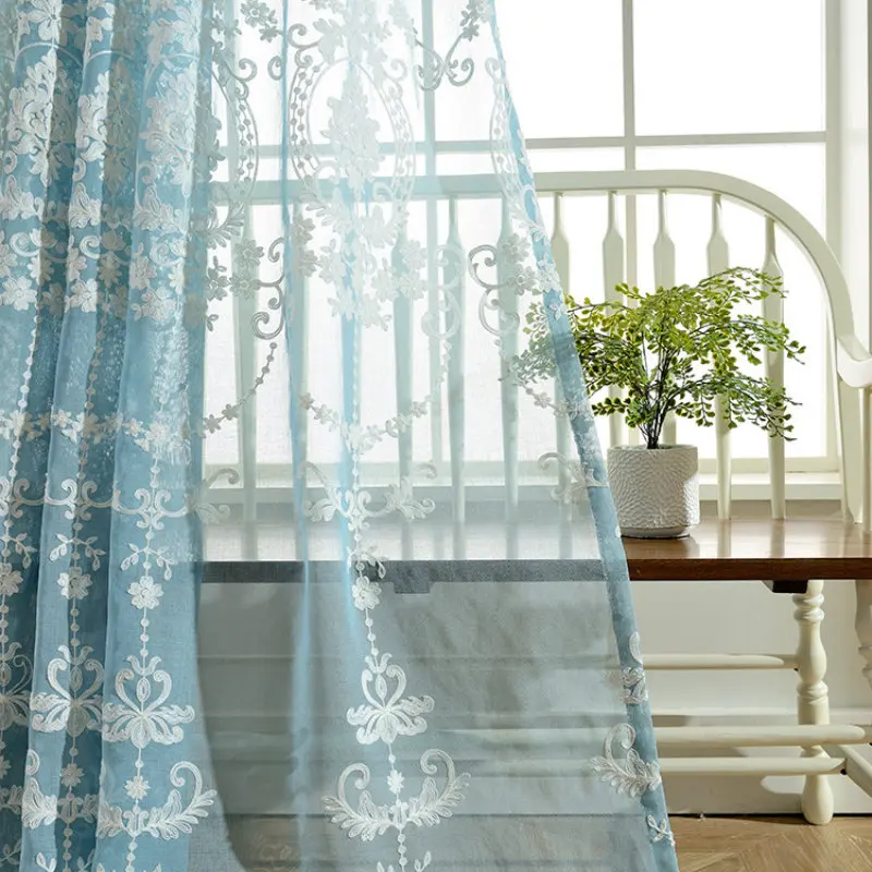 New modern cotton and linen chiffon embroidery curtains embroidered curtains curtains living room windows handle balconies
New modern cotton and linen chiffon embroidery curtains embroidered curtains curtains living room windows handle balconies