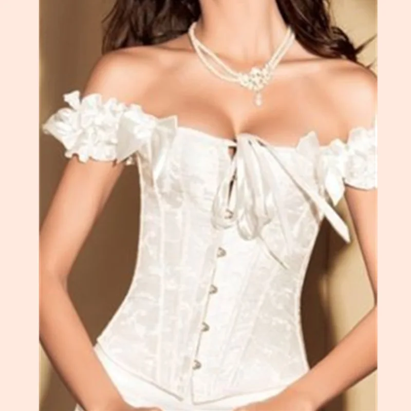 Hot Shapper Steel Boned Women Sexy White Wedding Corset Dress Black Bustier Basque Fit Party Club Dance
Hot Shapper Steel Boned Women Sexy White Wedding Corset Dress Black Bustier Basque Fit Party Club Dance