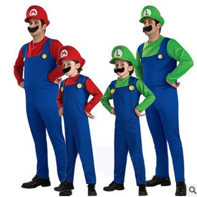 S-XL Halloween Costumes Kids Boys Adult Super Mario Bros Cosplay Fantasia Disfraces Christmas Purim Carnival Stage performance
S-XL Halloween Costumes Kids Boys Adult Super Mario Bros Cosplay Fantasia Disfraces Christmas Purim Carnival Stage performance