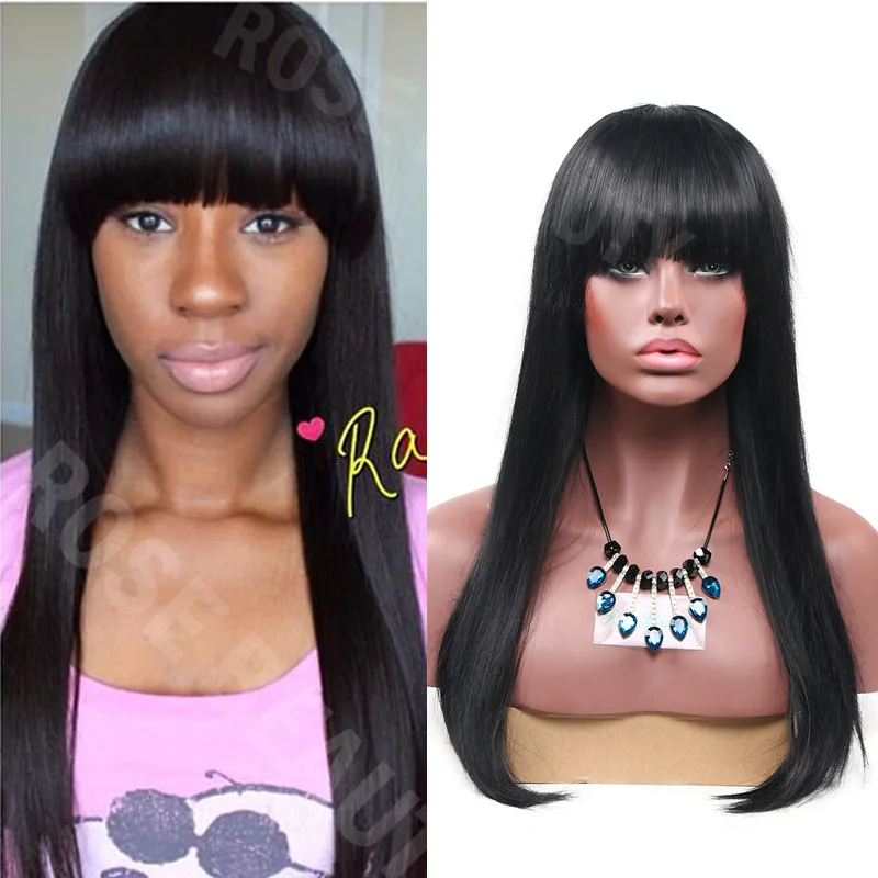 Long black Wigs Straight synthetic wigs for black women long Afro wig peruca full head Dark Brown Lady Cosplay Neat Bang Wigs
Long black Wigs Straight synthetic wigs for black women long Afro wig peruca full head Dark Brown Lady Cosplay Neat Bang Wigs