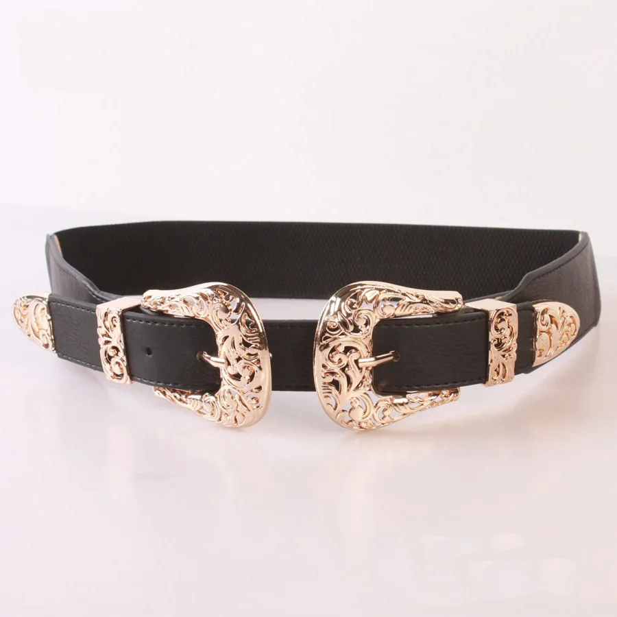 Golden female fashion and personality elastic double agio belt palace restoring ancient ways craft sculpture with jeans beltP115
Golden female fashion and personality elastic double agio belt palace restoring ancient ways craft sculpture with jeans beltP115