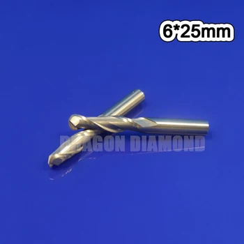 6mm*25mm 5pcs Carbide ball nose end mill two sprial Ball nose milling cutter cnc router bits for PVC,MDF,Acrylic cutting
6mm*25mm 5pcs Carbide ball nose end mill two sprial Ball nose milling cutter cnc router bits for PVC,MDF,Acrylic cutting