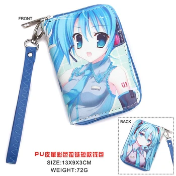 Colorful Anime Hatsune Miku PU Short Wallet Purse WIth Zipper
Colorful Anime Hatsune Miku PU Short Wallet Purse WIth Zipper