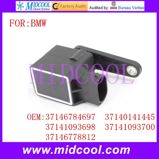 New Headlight Level Sensor use OE No. 37146784697 , 37140141445 , 37141093698 , 37141093700 , 37146778812 for BMW E60 E65 E61
New Headlight Level Sensor use OE No. 37146784697 , 37140141445 , 37141093698 , 37141093700 , 37146778812 for BMW E60 E65 E61