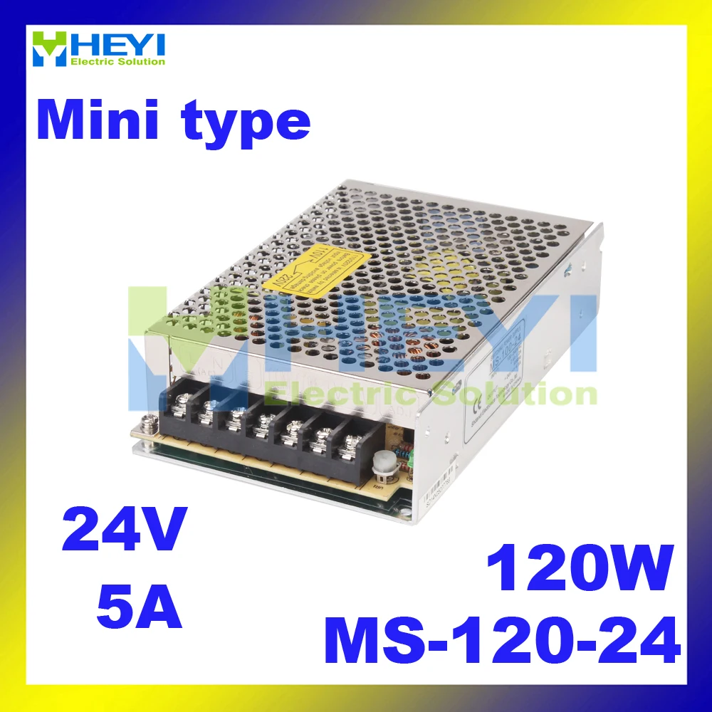 MS-120-24 Constant voltage 120w 24v 5A power supply ac/dc constant voltage led mini power supply
MS-120-24 Constant voltage 120w 24v 5A power supply ac/dc constant voltage led mini power supply