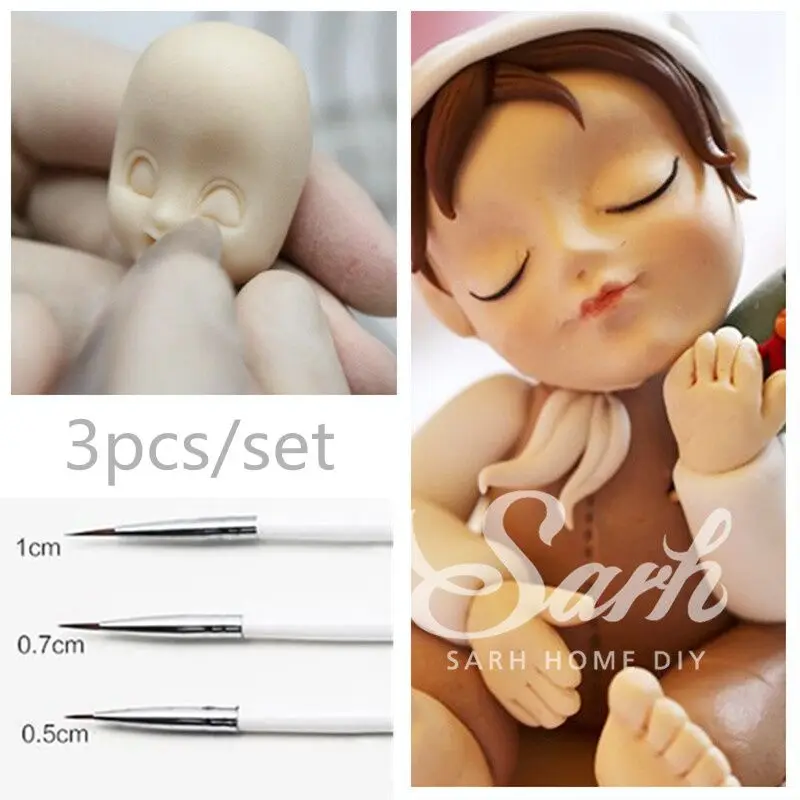 3pcs/Set Fine Hand-Painted Hook Line Pen Drawing Pen Art Pen #0 #00 #000 Cake Mold Sugar craft Tool for Kitchen Baking
3pcs/Set Fine Hand-Painted Hook Line Pen Drawing Pen Art Pen #0 #00 #000 Cake Mold Sugar craft Tool for Kitchen Baking