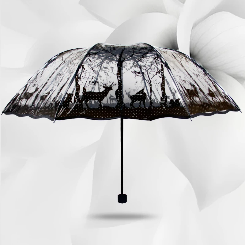 2018 New Fashion transparent umbrella rain women three-fold transparent umbrellas thick paraguas transparente parapluie,S2084
2018 New Fashion transparent umbrella rain women three-fold transparent umbrellas thick paraguas transparente parapluie,S2084