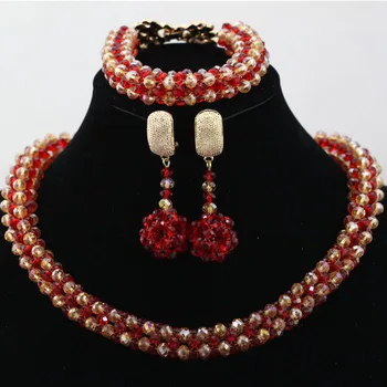 Wedding Bridal Crystal Jewelry Sets For Women Fashion Gold Red Lady Costume Statement Necklace Earrings Free Shipping WD052
Wedding Bridal Crystal Jewelry Sets For Women Fashion Gold Red Lady Costume Statement Necklace Earrings Free Shipping WD052