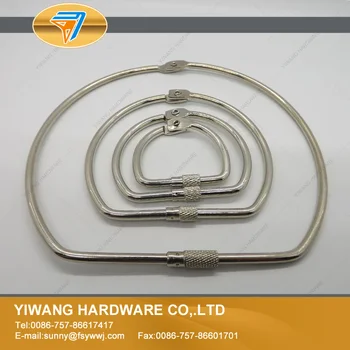 High quality office binder ring hanging ring keyring nickel plating screw lock binding ring D ring wholesale manufacturer direct
High quality office binder ring hanging ring keyring nickel plating screw lock binding ring D ring wholesale manufacturer direct