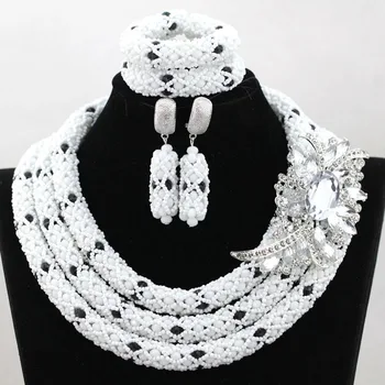 White and Black African Beads Jewelry Set Crystal Rhinestone Bridesmaid Women Wedding Necklace Set Free Shipping WA864
White and Black African Beads Jewelry Set Crystal Rhinestone Bridesmaid Women Wedding Necklace Set Free Shipping WA864