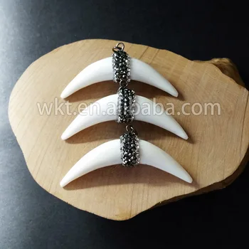 WT-NP183 WKT New design pendant Natrual bafflo horn pendant white simple Horn pendant in wholesale jewelry for women nice gift
WT-NP183 WKT New design pendant Natrual bafflo horn pendant white simple Horn pendant in wholesale jewelry for women nice gift
