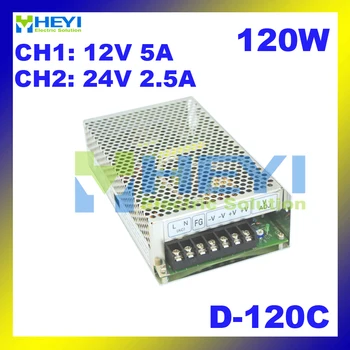 Power Supply Driver WITH DUAL OUTPUT D-120C 110 / 220VAC output: 12V 5A & 24V 2.5A power supply
Power Supply Driver WITH DUAL OUTPUT D-120C 110 / 220VAC output: 12V 5A & 24V 2.5A power supply
