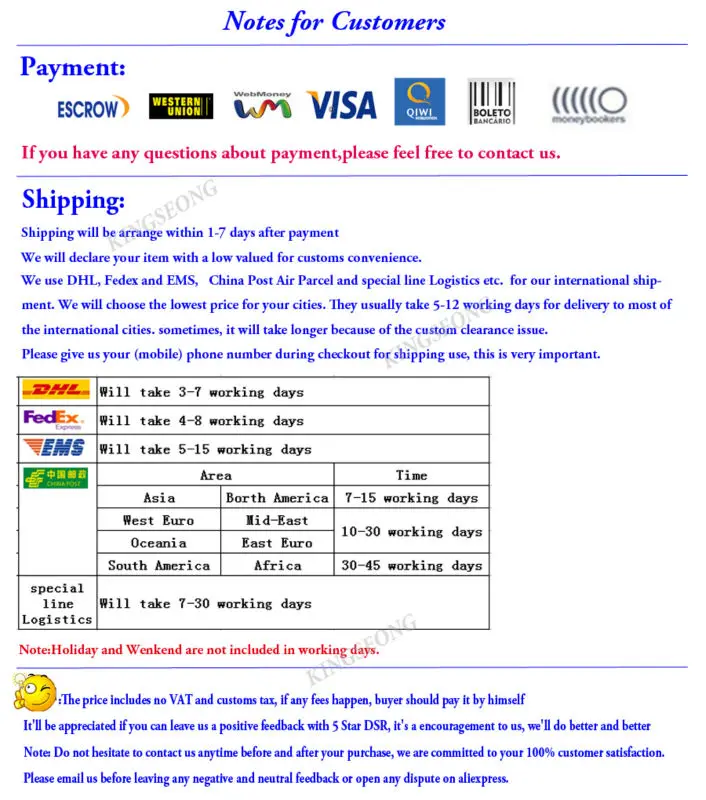 payment&shippinig