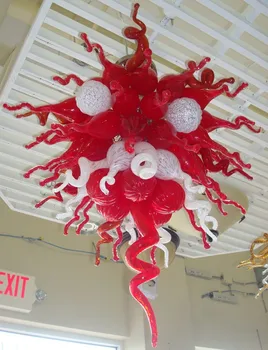 Contemporary Style Red and White LED Flower Shape Chandelier Hand Blown Glass AC110/120/220/240V
Contemporary Style Red and White LED Flower Shape Chandelier Hand Blown Glass AC110/120/220/240V