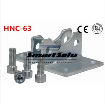 Free Shipping 2Pcs/Lot ISO6431 cylinder accessories HNC-63, the foot rack installation, HNC-63, DNC, SE, SI cylinder accessories