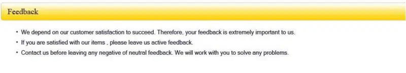 feedback