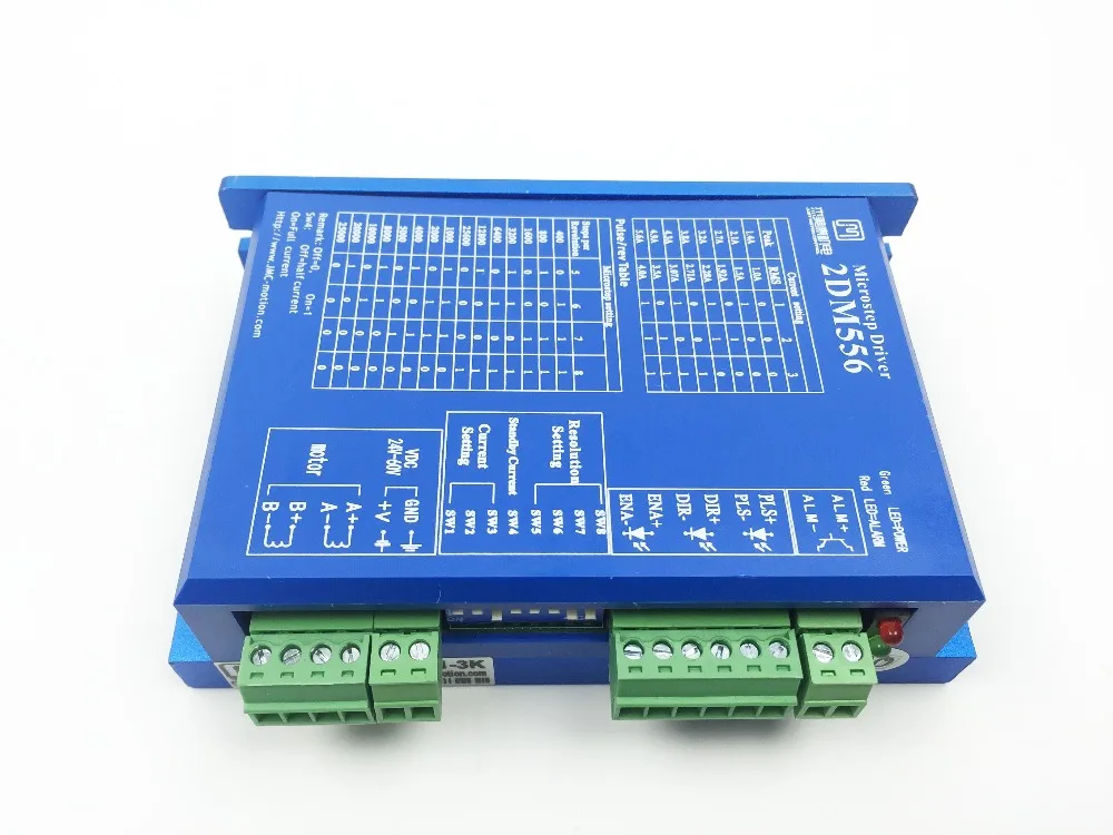 New JMC 2DM556 2-phase Digital Stepper Drive work 36-60 VDC 2.1A to 5.6A for Associated products NEMA23 motor
New JMC 2DM556 2-phase Digital Stepper Drive work 36-60 VDC 2.1A to 5.6A for Associated products NEMA23 motor