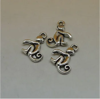 100pcs/lot 18*14mm Monkey Charms Antique Silver Tone , Monkey Pendants For DIY Jewelry Making
100pcs/lot 18*14mm Monkey Charms Antique Silver Tone , Monkey Pendants For DIY Jewelry Making