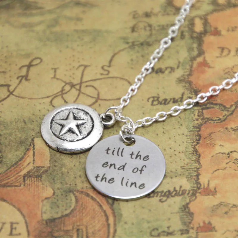 12pcs/lot Til the End of the Line Stucky Bucky Barnes Winter Soldier & Captain America Steve Rogers Charm Necklace
12pcs/lot Til the End of the Line Stucky Bucky Barnes Winter Soldier & Captain America Steve Rogers Charm Necklace