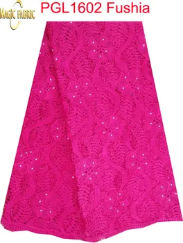 Wholesale New Arrival african guipure lace fabric with stones high quality material for wedding dress 5 yards PGL1602
Wholesale New Arrival african guipure lace fabric with stones high quality material for wedding dress 5 yards PGL1602