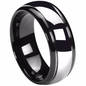 8mm Black Silver Dome Tungsten Carbide Ring Mens Wedding Bands Bridal Jewelry Couple Rings for Lovers
8mm Black Silver Dome Tungsten Carbide Ring Mens Wedding Bands Bridal Jewelry Couple Rings for Lovers