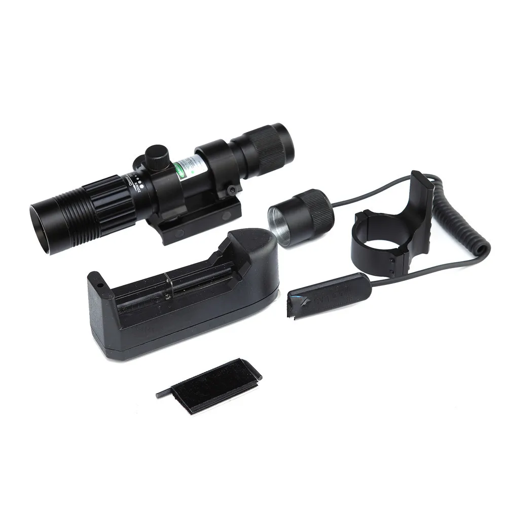 Outdoor Flashlight Adjustable Laser Sight tactical Hunting Green Illuminator Designator with Weaver Mount and Switch
Outdoor Flashlight Adjustable Laser Sight tactical Hunting Green Illuminator Designator with Weaver Mount and Switch