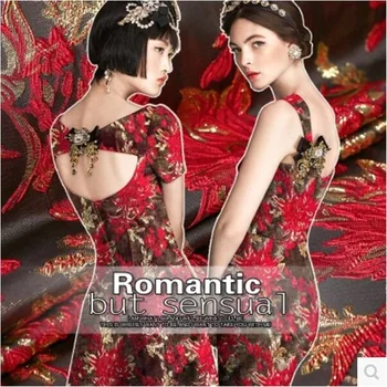 Jacquard yarn - dyed brocade fashion fabric 300grams per meter
Jacquard yarn - dyed brocade fashion fabric 300grams per meter