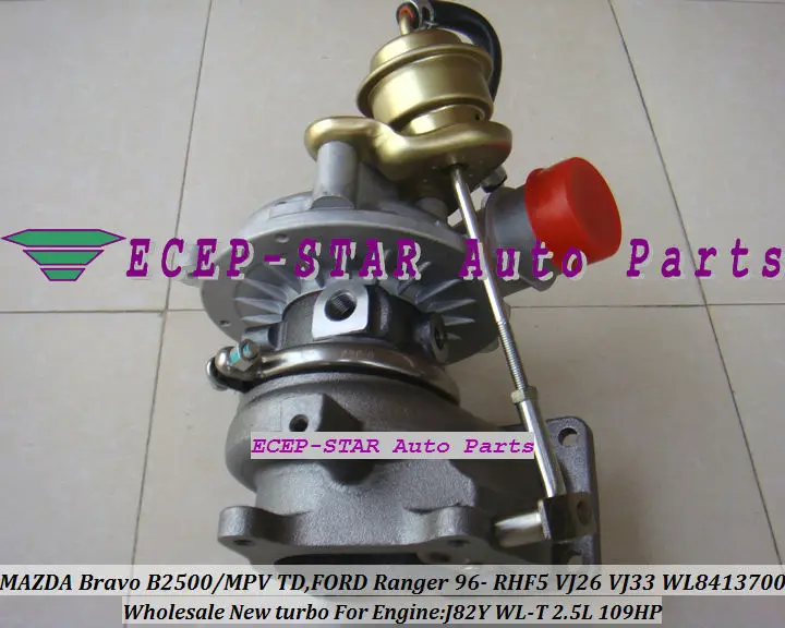 RHF5 VJ26 VJ33 WL84 TURBO MAZDA Bravo B2500 MPV TD FORD Ranger J82Y WL-T 2.5L 109HP VC430089 turbocharger (2)
