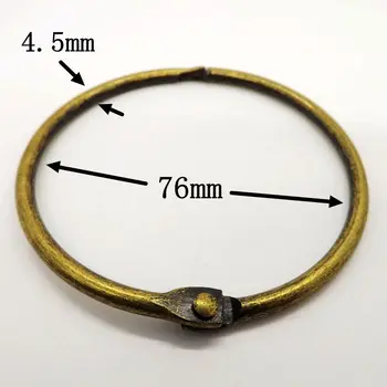Easy to use card collection rings 76mm antique curtain ring secure office ring 10pcs per set open ring
Easy to use card collection rings 76mm antique curtain ring secure office ring 10pcs per set open ring