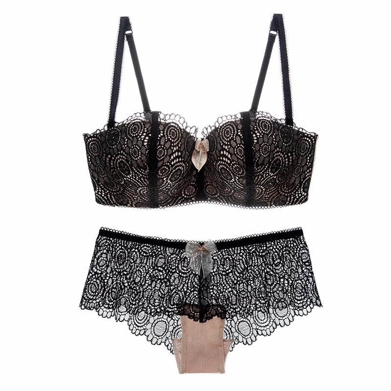 Sexy push up bra briefs set romantic lace wireless cup women bra set white tube top design underwear thin lingerie set
Sexy push up bra briefs set romantic lace wireless cup women bra set white tube top design underwear thin lingerie set