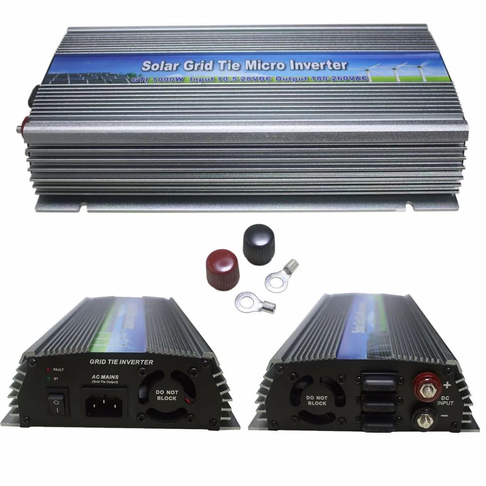 

Sale!1000W MPPT grid tie solar inverter,10.5-28V DC,110V or 220V AC,Solar grid tie inverter,pure sine wave,CE