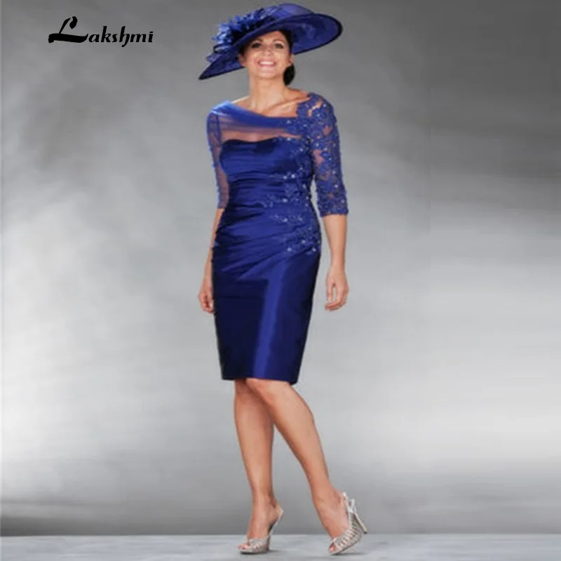 Sexy See Through Corset Royal Blue Mother of the Bride Dresses with Sleeves Beaded Lace Groom Gown vestido de madrinha
Sexy See Through Corset Royal Blue Mother of the Bride Dresses with Sleeves Beaded Lace Groom Gown vestido de madrinha