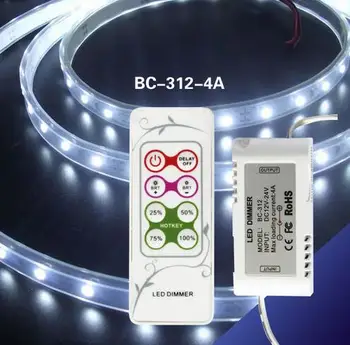 BC-312-4A 4 DIY modes LED PWM dimmer 12V 4A Led Dimmer RF Remote For SMD 5050 LED Strip Light Wholesale/Retail
BC-312-4A 4 DIY modes LED PWM dimmer 12V 4A Led Dimmer RF Remote For SMD 5050 LED Strip Light Wholesale/Retail