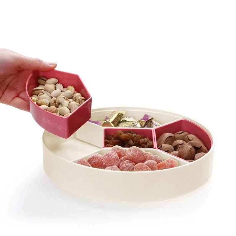 Decorative Five Sectional Snack Bowl Round Nut Candy Serving Platter Party Snack Trays Food Container Five Compartments Plates
Decorative Five Sectional Snack Bowl Round Nut Candy Serving Platter Party Snack Trays Food Container Five Compartments Plates