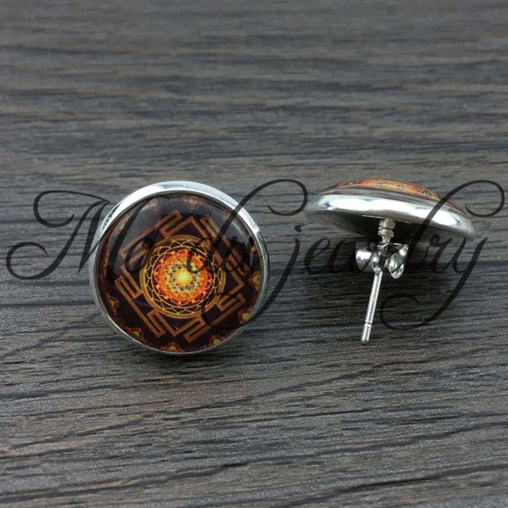 Fashion Buddhist Sri Yantra Post Earrings Sacred Geometry Sri Yantra Jewelry, Jewelry wholesale
Fashion Buddhist Sri Yantra Post Earrings Sacred Geometry Sri Yantra Jewelry, Jewelry wholesale