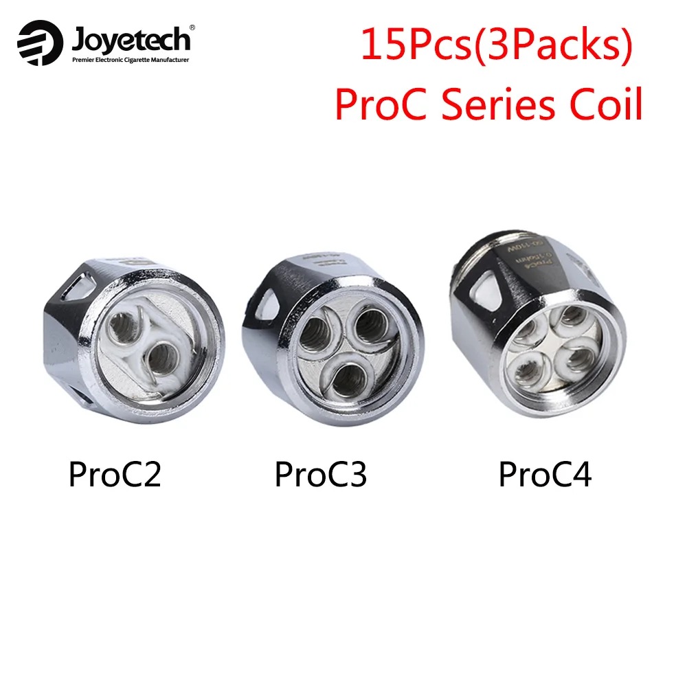 15pcs Joyetech Coil ProC series Vaporizer coil ProC1 ProC2 ProC3 ProC4 ProC1-S Electronic Cigarette Atomizer Core For
15pcs Joyetech Coil ProC series Vaporizer coil ProC1 ProC2 ProC3 ProC4 ProC1-S Electronic Cigarette Atomizer Core For