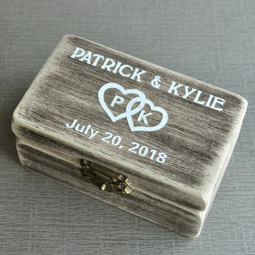 Rustic Wedding Ring Box Personalized Wedding Ring Bearer Box, Vintage Wedding Gift Bridal Shower Gift
Rustic Wedding Ring Box Personalized Wedding Ring Bearer Box, Vintage Wedding Gift Bridal Shower Gift