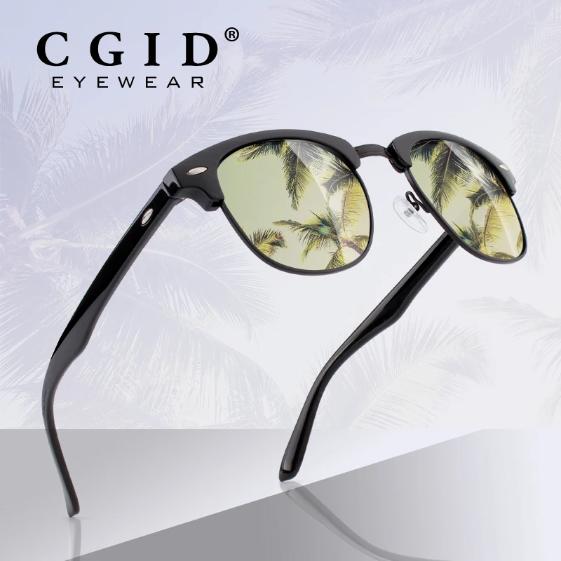 CGID Semi Rimless Polarized Sunglasses Classic Brand Designer Unisex UV400 Fashion Male Half Frame Glasses Eyewear for Women Men
CGID Semi Rimless Polarized Sunglasses Classic Brand Designer Unisex UV400 Fashion Male Half Frame Glasses Eyewear for Women Men